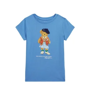 T-shirt Bambino celeste con stampa