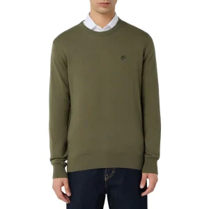 Pullover Uomo Verde con micro logo