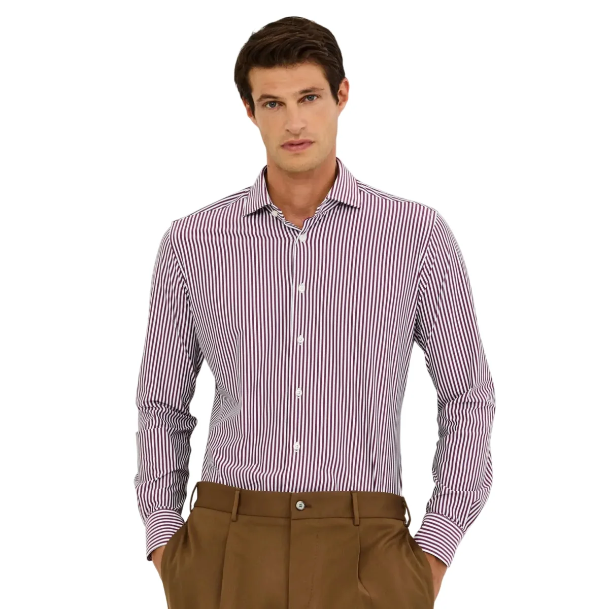 Camicia Uomo a righe Viola Tailor fit - immagine 3