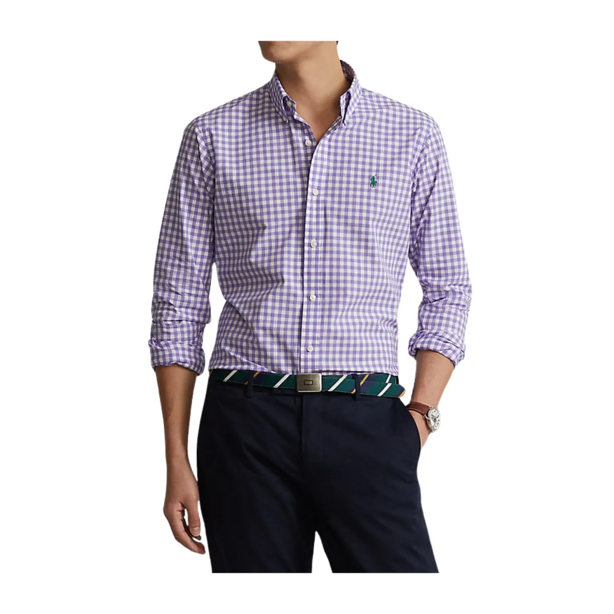 Camicia Uomo Viola a fantasia - immagine 3