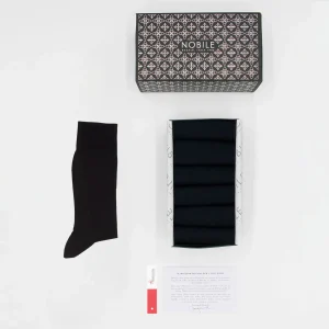 Box Calze Chiffon corte in Filoscozia® - 6 paia nero