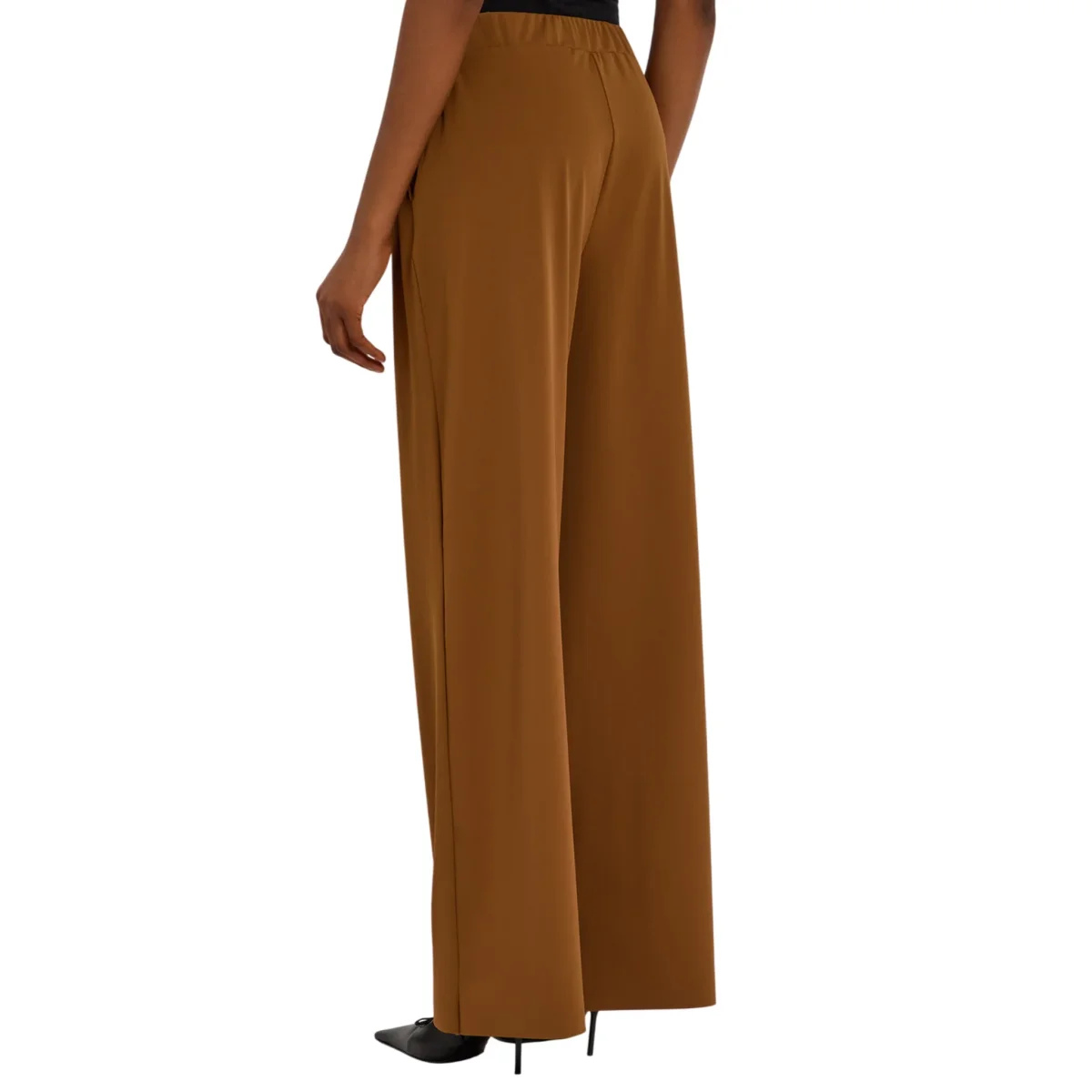 Pantalone Donna Verres Marrone con coulisse in vita - immagine 4