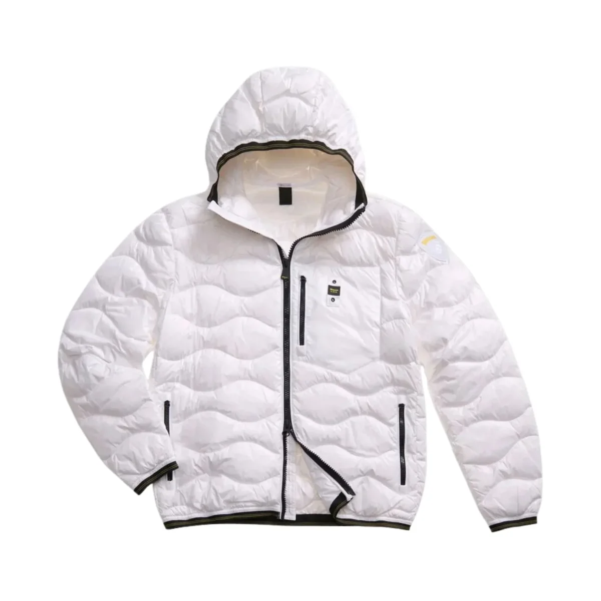 Piumino Uomo corto Wave In Piuma Bianco