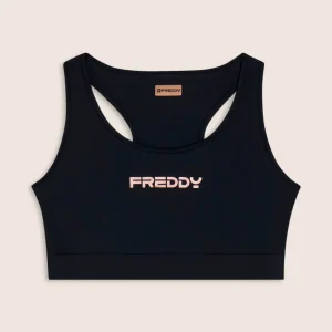 Top Donna sportivo traspirante Nero